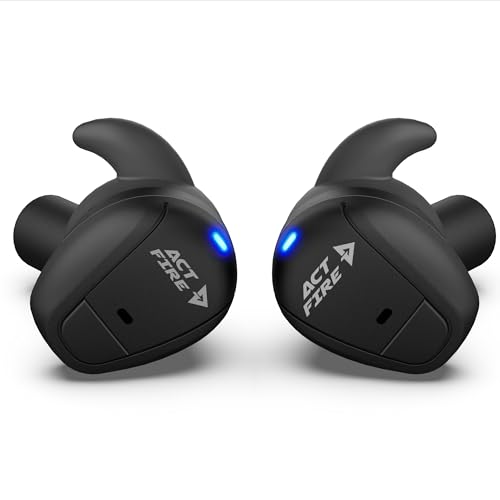 Bluetooth Shooting Ear Protection Earplugs, Electronic Hearing Protection, Shooting Ear Buds for Noise Reduction, Ear Protection for Gun Range