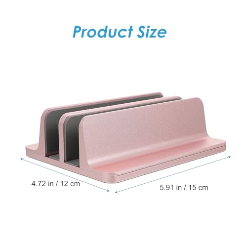 Soporte Vertical para Laptop de Aleación de Aluminio Rosa miniatura 2