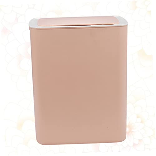 Bote de basura automático con sensor y tapa rosa miniatura 5