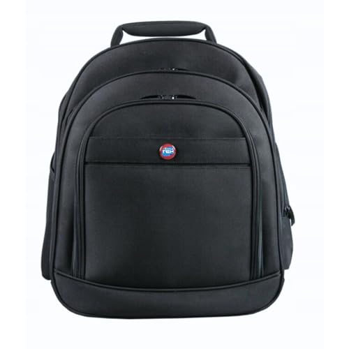 SIMPLETEK - Plecak Manhattan 170224 | kompatybilny z notebookami o przekątnej ekranu do 17" | 12, 13, 14, 15, 16" | Sztywny plecak, czarny (odnowiony), czarne, Taglia unica