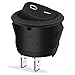 Produktbild Bolatus 10 Stück Kippschalter Rund Wippschalter ON/OFF Einrastbare mit Selbsthemmung Runde Schalter 10A/125V 6A/250V für Auto Boot Kfz Haushaltsgeräte black