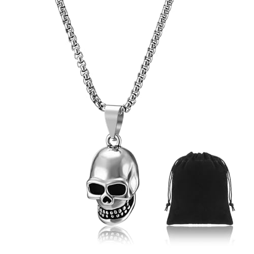 Otuuz Collar de Calavera Gótico Colgante de Calavera de Punk