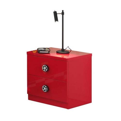 Vipack Monza Chevet Rouge, MDF Cover