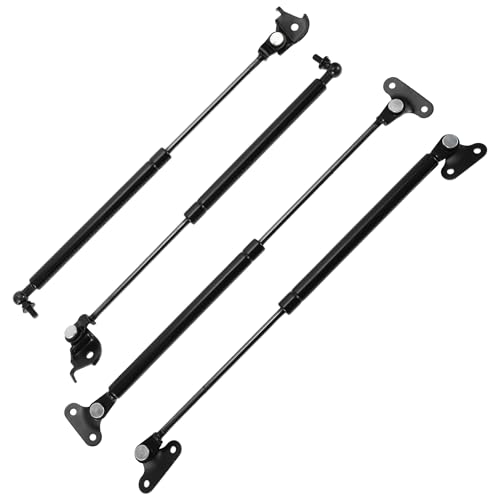 TUCKBOLD Front Hood Rear Hatch Lift Supports Struts Kit for Toyota Land Cruiser 1990-1997 80 Series No.5345069015/5344069015 Bonnet Tailgate Gas Springs Set