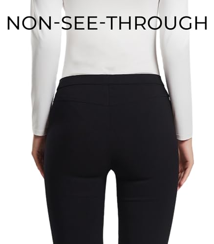 SANDY & SID Womens Pants Skinny Leggings Small Size Slim Fit Mid Rise Stretch Ankle Length Trousers Work Slacks Casual Wear3