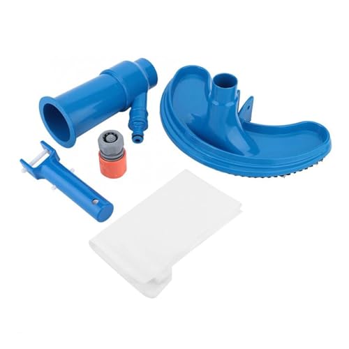 VNSMM Maintenance Kit Aspiradora de Estanque portátil con Chorro de Agua y Bolsa de Cepillo, Herramienta de Limpieza Profesional para Piscinas Kit Limpieza Piscina(Set)
