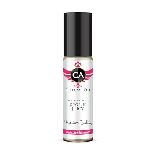 CA Perfume Impression of Joyous Juicy for Women Fragrance Oil Floral Fruity Gourmand Scent Long Lasting Perfumes for Women Travel Size TSA Ready Mini Parfum Body Oil Roll-on 0.33 Fl Oz 10ml