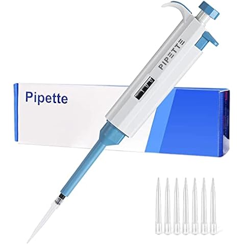 BAOSHISHAN Mikropipette Laborpipette 10-100ul Einkanalpipette Eppendorf Pipette mit 200 Pipettenspitzen Cover