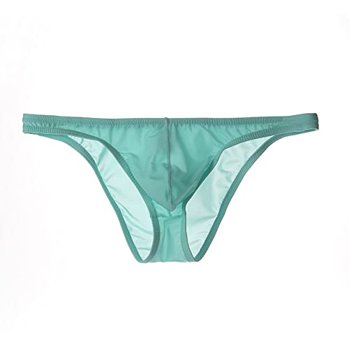 Men's Low Waist Ice Silk Solid Color Brief Panties Breathable Thin Bikini Briefs Underwear4
