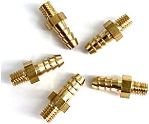 5/16 In. ID Hose Barb X 1/2 In. MIP Lead Free Brass Adapter Fitting (5-Pack - Foto 3