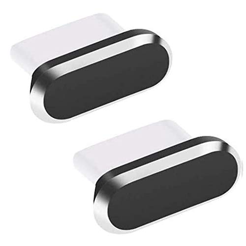 USB Type C Anti Dust Plug,DFsucces USB C Port Plug Dust Caps Compatible for Type C Charging Port,Anti-Dust Pluggy for Type C Devices As Micro USB Android Models(2Pack,Black)