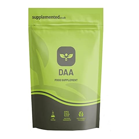 D Aspartic Acid DAA 500mg 180 Capsules UK Made. Pharmaceutical Grade Cover