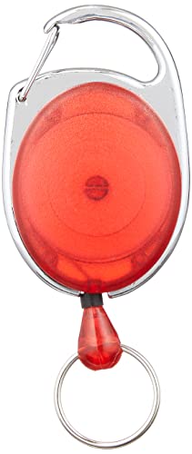 エバートラスト リール式キーホルダー レッド KH-48