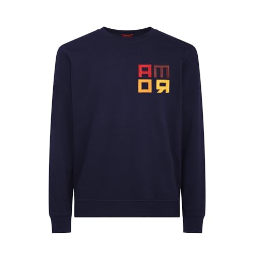 AS Roma RM Felpa, Blu, S Unisex-Adulto
