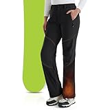 IGOLUMON Pantalones para Nieve Mujer Pantalones de Esquí Impermeables con Forro Polar Pantalon de Snowboard Cálido con 4...