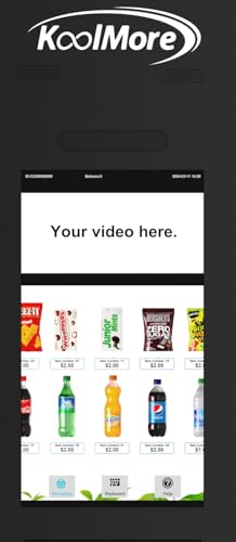Image of KoolMore Refrigerated Snack Vending Machine with 60 Slots and 22 Inch Touch Screen with Bill Acceptor in Black (KM-VMRT-50-B)