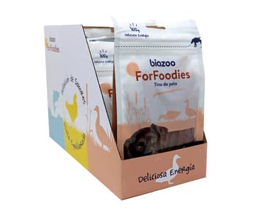 Biazoo Pack 10 un. Pechugas de Pato 100g Snacks para Perros Apto para Todas Las Razas y tamaños. Snack Altamente digerible y con Alto Contenido en proteína.