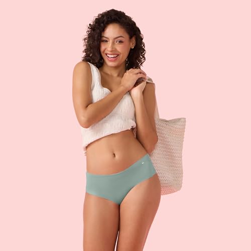 Image of Enamor Innovations Invisi, All Day Comfort, Mid Waist Hipster Panty for Women - No Visible Panty Lines, Sweat Wicking, Free Cut, Full Coverage - PH40