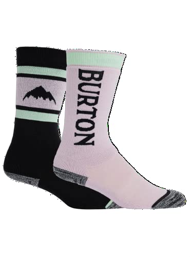 Burton Calcetines estándar de peso medio para niños (paquete de 2), saúco, talla M y L