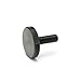 12L14 Steel Thumb Screw, Black Oxide Finish, Knurled Head, Meets DIN 653, 20mm Length, Fully Threaded, M6-1.0 Metric Coarse Threads, Imported