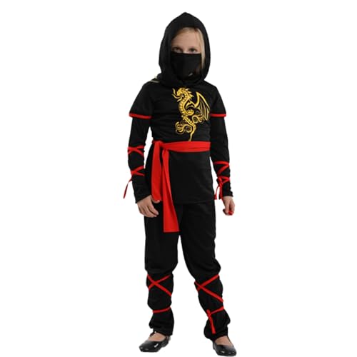 Disfraz de ninja para niñas miniatura 4