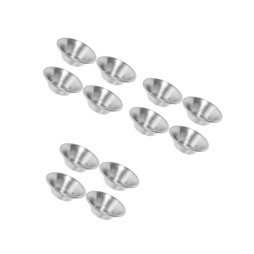 Cabilock 3sets Egg Tart Nonstick Baking Tool for Muffins Tartlets and Pies Scratch Quick Heating Bakeware for Home Baking 4pcs*3