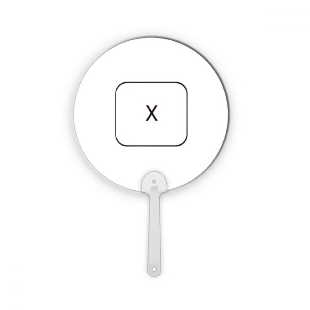 Clavier Symbole X Art Déco portable fan : ventilateur plastique rond et artisanat de mode