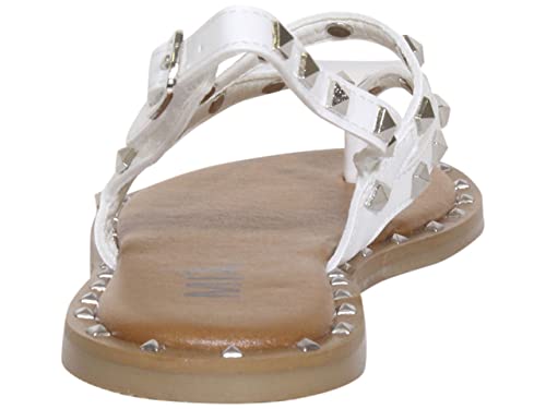 Little Girl's Bambina Sandals Strappy Shoes Spiked White Sz: 3 QIK0914