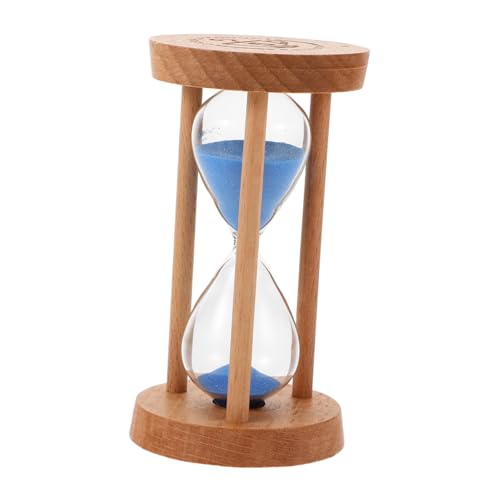 Zerodeko Reloj De Arena para Cepillado Infantil 5 Minutos 5x9 Cm Madera Temporizador Seguro para Uso Diario Decoración Baño Niños