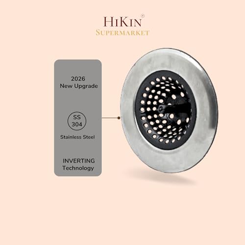 Image of Stainless Steel Kitchen Sink Strainer (Silicone Jali)