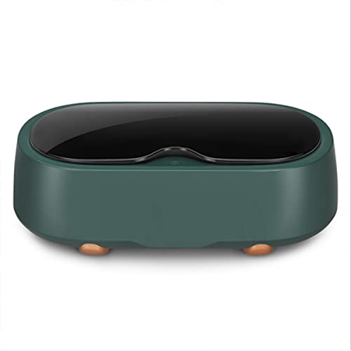 WFTD Verres à ultrasons Nettoyant, Petit Nettoyage de ménage nettoyant pour Colliers, bagues, Montres, Accolades, tondeuses à Ongles et Autres Petits Articles,Vert Cover