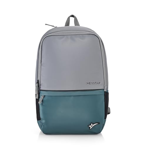 Image of Casual Backpack 16L Durable & Stylish Bag Multi-Utility Bliss Travel Backpack with Adjustable Padded Straps & Bottle Pockets Daily Use Bag for Collage, School (Grey & BGreen)