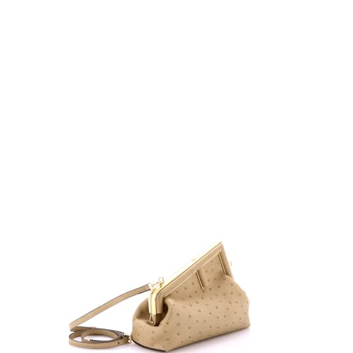 Pre-Loved First Bag Ostrich Small, Neutral2