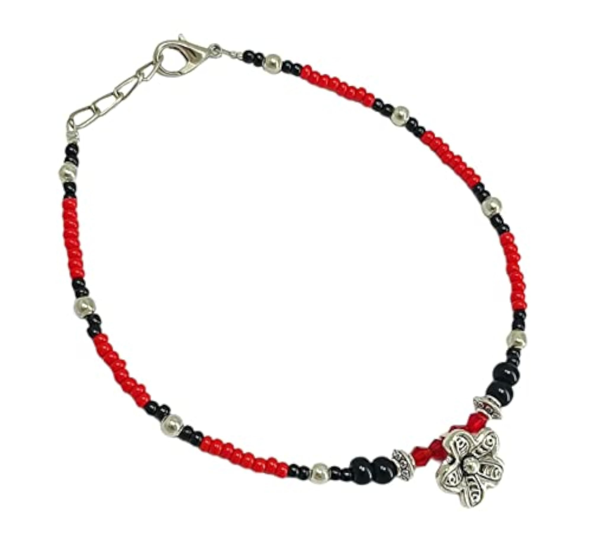 Preciosa Traditional Czech Multicolor Seed Beads Anklet Combo