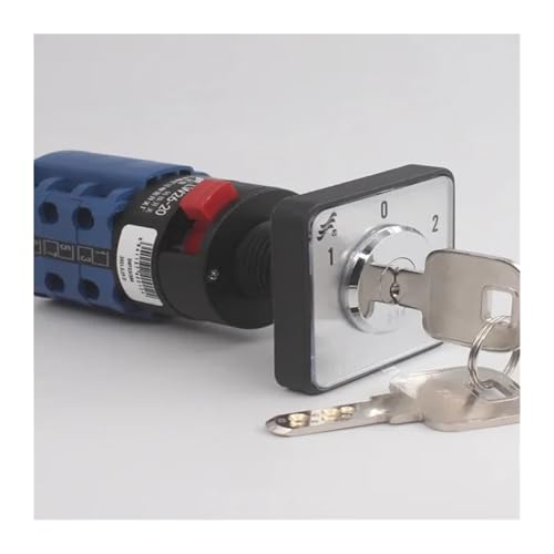 Interrupteur à came rotatif 20A avec verrouillage clé pour double source - 2