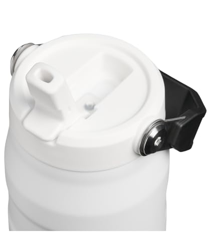 Image of Stanley IceFlow Flip Straw 2.0 Water Bottle 24 OZ | Built-In Straw with Larger Opening | Lightweight & Leak-Resistant | Insulated Stainless Steel | BPA-Free | Chalk