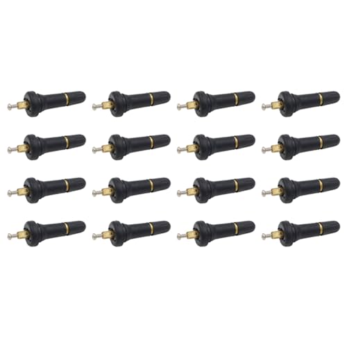 Iyalezirk Kit de Servicio de VáStago de VáLvula TPMS una PresióN de Goma 16PCS 20008 9L3Z1700A, 15263240 68058766AA 28194SC000