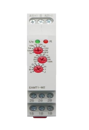 Relais temporisé Rail Din 12V 24V 220V multifonction 16A temporisateur 10 fonctions EAMT1-M2