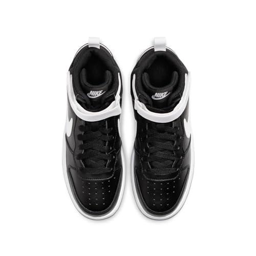 Nike CD7782 Court Borough Mid 2 (Gs) Casual Shoes Big Kids Cd7782-010 Size 4.5 Black/White thumb #2