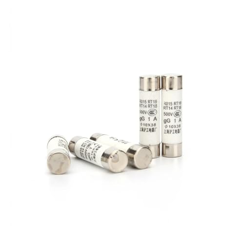 Fusibili A Cartuccia Con Tubo In Ceramica, Fusibile Di Rete Domestico In Ceramica 10x38mm 500V 1A-32A RO15 RT19 RT14 RT18 Confezione Rapida Da 10(32a)