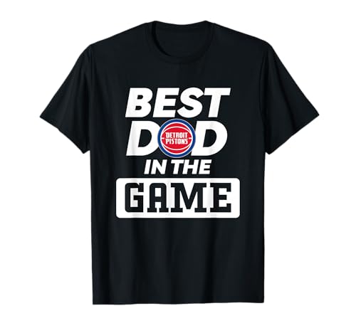 NBA Father's Day Best Dad Retro Detroit Pistons Logo T-Shirt