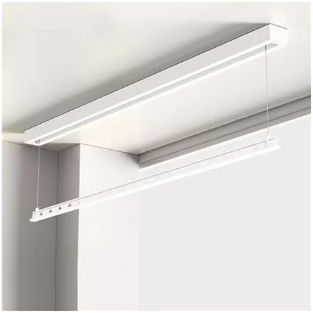 Ceiling Clothes Dryer Aluminium and Steel Electric Clothes Dryer with Remote Control,Clothes Drying Rack Single Pole Exposed/Invisible Electric Clothes Hanger Embedded and Hidden Automatic D