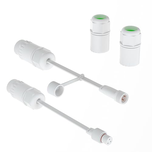 2 Packs Waterproof Connector for Govee Permanent Outdoor Lights Compatible with Govee H705A H705B H705C H706A H706B H706C