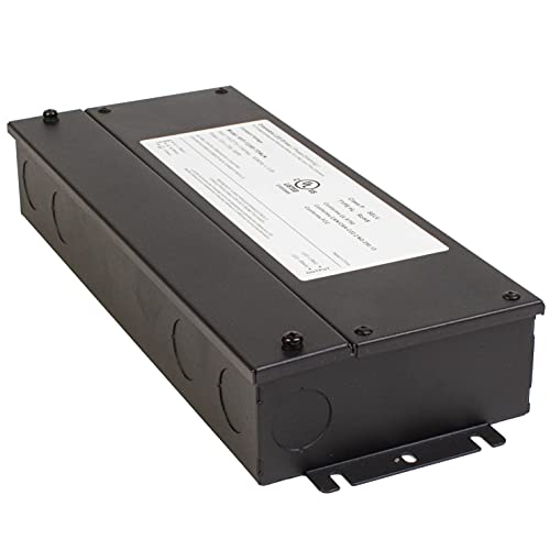 Image of 12v UL Listed 300w Triac Dimmable Driver 100V - 277V AC Input Transformer Constant Voltage Power Supply Compatible with Lutron, Leviton AC Wall Dimmer for LED Strip Light (12v 300w)