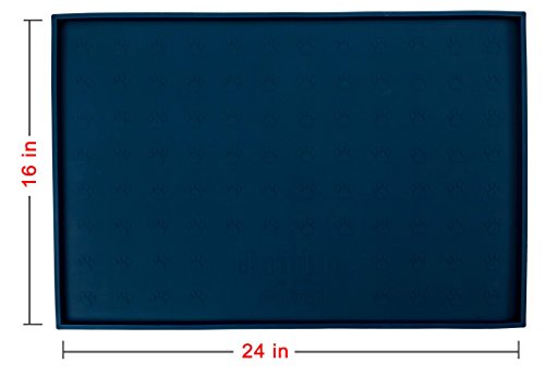 Humble Pet Food Mat Feeding Tray - Non-Slip, Anti-Spill, Raised Dog Food Mat, Easy Clean Waterproof - Premium Quality… - Image 5
