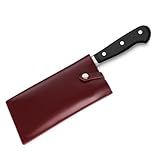 Ozzptuu Enduring PU Leather Meat Cleaver...