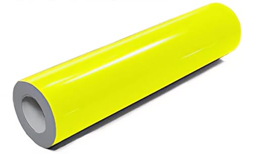 VViViD DECO65 Neon Fluorescent Permanent Adhesive Craft Vinyl Roll (2ft x 150ft, Neon Fluorescent Yellow)