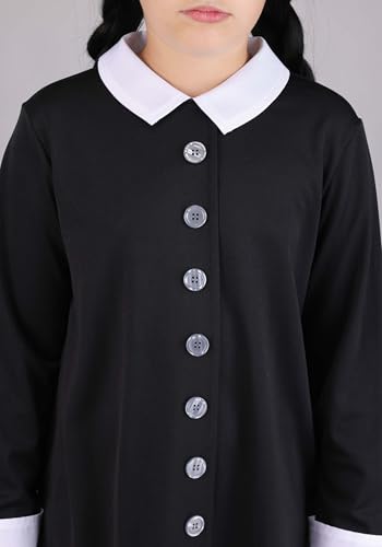 Disfraz Completo Niña Wednesday Addams Vestido Negro miniatura 5