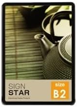 Sakamoto Shoji kpg-b2 Sign, Picture Frame, Poster Frame, Store Signs, Grip-Type, Outdoor Use, Aluminum, Wall Mounted Grip Poster Frame, Easy to Replace Front, Opening/Closing, Black, Black, W22 x