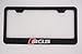 Audi SQ5 Black License Plate Frame with Caps